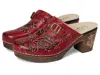 L'artiste By Spring Step Calliroe Platform Clog In Red