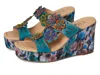 L'artiste By Spring Step Caprice Wedge Sandal In Multi