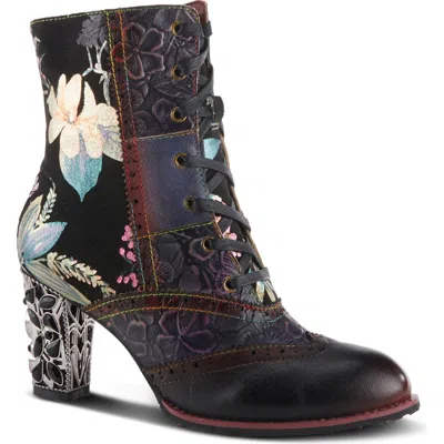 L'artiste By Spring Step Cherryla Bootie In Black Multi