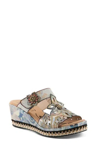 L'artiste By Spring Step Coverup Wedge Sandal In Multi