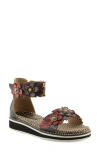 L'artiste By Spring Step Cruzer Ankle Strap Sandal In Multi