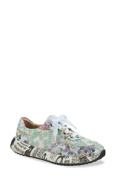 L'artiste By Spring Step Daisymae Embroidered Sneaker In Multi