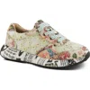 L'artiste By Spring Step Daisymae Sneaker In Beige Multi