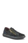 L'artiste By Spring Step Danli Cheetah Sneaker In Navy Multi