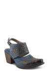 L'artiste By Spring Step Devika Stud Slingback Pump In Blue Multi
