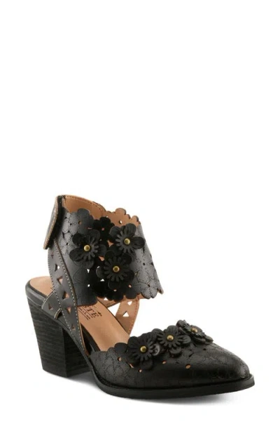 L'artiste By Spring Step Distinction Ankle Strap Sandal In Black