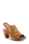 L'artiste By Spring Step Eclipsing Slingback Sandal In Orange Multi