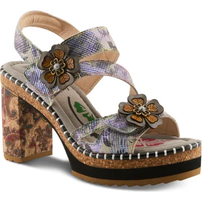 L'artiste By Spring Step Escapartist Slingback Platform Sandal In Multi