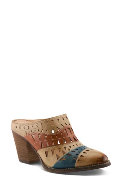 L'artiste By Spring Step Fantasee Mule In Tan Multi