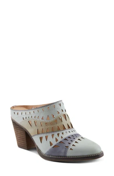 L'artiste By Spring Step Fantasee Mule In White Multi