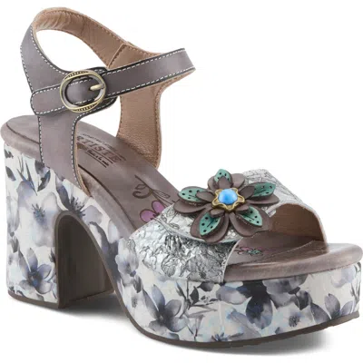 L'artiste By Spring Step Felis Platform Sandal In Gray