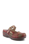L'artiste By Spring Step Flochino Platform Mule In Red Multi