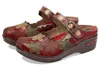 L'artiste By Spring Step Flochino Platform Mule In Red
