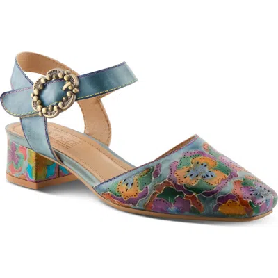 L'artiste By Spring Step Funferbiz Ankle Strap Pump In Multi