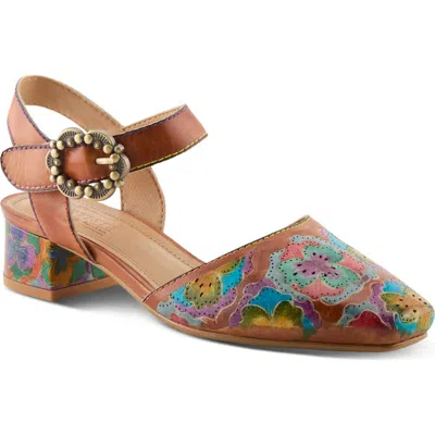 L'artiste By Spring Step Funferbiz Ankle Strap Pump In Multi