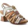 L'artiste By Spring Step Galfriday Sandal In White Multi