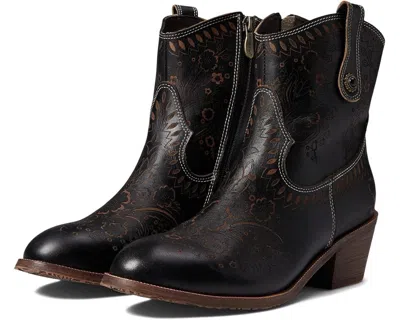 L'artiste By Spring Step Galop Boots Black Leather Ankle Hawk630