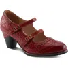 L'artiste By Spring Step Gaviria Mary Jane Pump In Animal Print