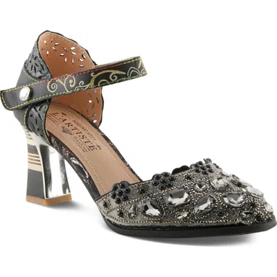 L'artiste By Spring Step Gem Pump In Black