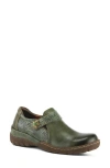 L'artiste By Spring Step Gyarados Flat In Olive Multi