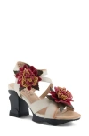 L'artiste By Spring Step Hooked Ankle Strap Sandal In Multi