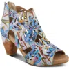 L'artiste By Spring Step Icon Fleur Sandal In Blue Multi