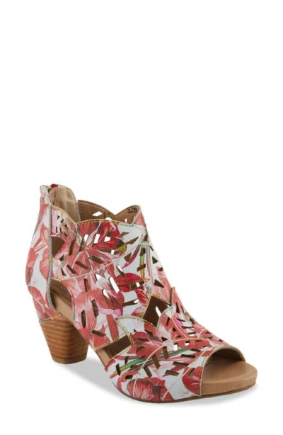L'artiste By Spring Step Icon Fleur Sandal In Red Multi