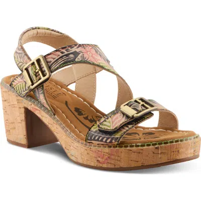 L'artiste By Spring Step Jess Platform Sandal In Brown