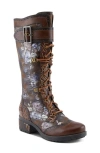 L'artiste By Spring Step Kisha Boss Boot In Brown Multi