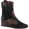 L'artiste By Spring Step Lady Luck Western Bootie In Dark Red Multi