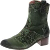 L'artiste By Spring Step Ladylucky Womens Faux Suede Pointed Toe Ankle Boots In Green