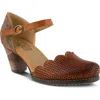L'artiste By Spring Step L'artiste Parchelle Pump In Camel Leather