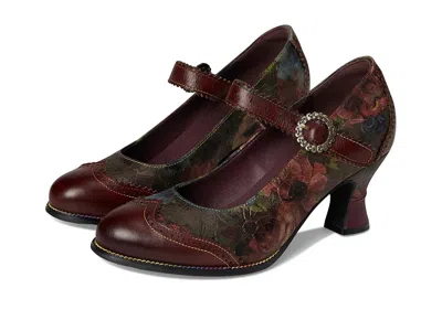L'artiste By Spring Step Macias-fleur In Burgundy
