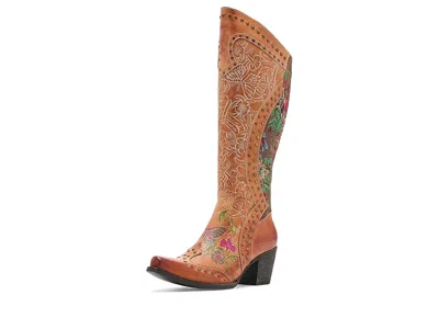 L'artiste By Spring Step Mallorie Women's Boots Camel: Eu 42 (us Women's 10.5-11) M, Leather/textile In Multi