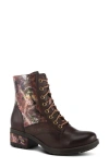 L'artiste By Spring Step Marty-met Bootie In Brown Multi