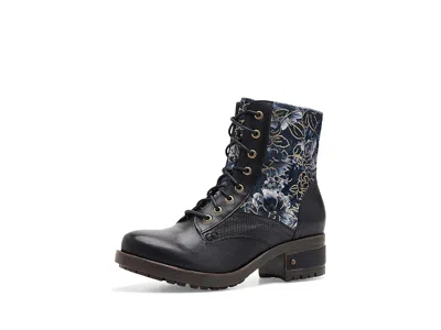 L'artiste By Spring Step Marty-flow Women's Boots Black: Eu 41 (us Women's 9.5-10) M, Leather/velvet