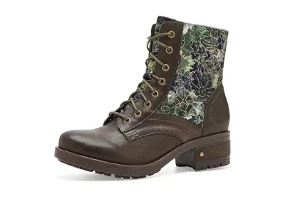 L'artiste By Spring Step Marty-flow Women's Boots Olive: Eu 39 (us Women's 8.5) M, Leather/velvet In Brown