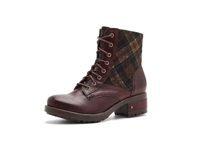 L'artiste By Spring Step Marty-plaid Women's Boots Brown: Eu 41 (us Women's 9.5-10) M, Leather/synthetic