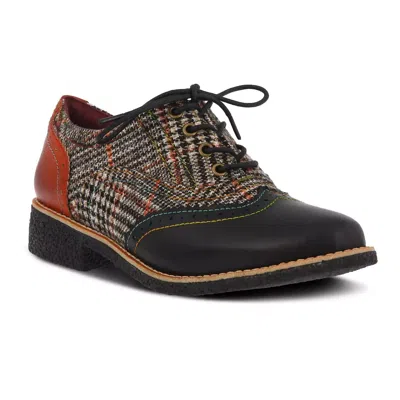 L'artiste By Spring Step Muggiasti Oxford Women's Us 10.5-11 Black Shoes Zpo3369