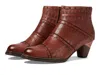 L'artiste By Spring Step Niobe Cap Toe Bootie In Brown