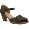 L'artiste By Spring Step Niobella Ankle Strap Pump In Black