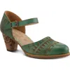 L'artiste By Spring Step Niobella Ankle Strap Pump In Green
