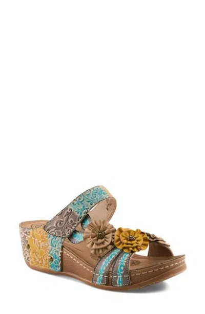 L'artiste By Spring Step Oh So Sweet Platform Sandal In Multi