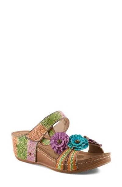 L'artiste By Spring Step Oh So Sweet Platform Sandal In Multi