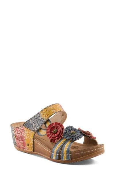 L'artiste By Spring Step Oh So Sweet Platform Sandal In Multi