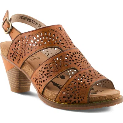 L'artiste By Spring Step Perfdfection Cutout Sandal In Brown
