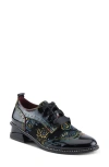 L'artiste By Spring Step Pradeep Wingtip Derby In Black Patent