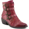 L'artiste By Spring Step Rodeha Bootie In Burgundy