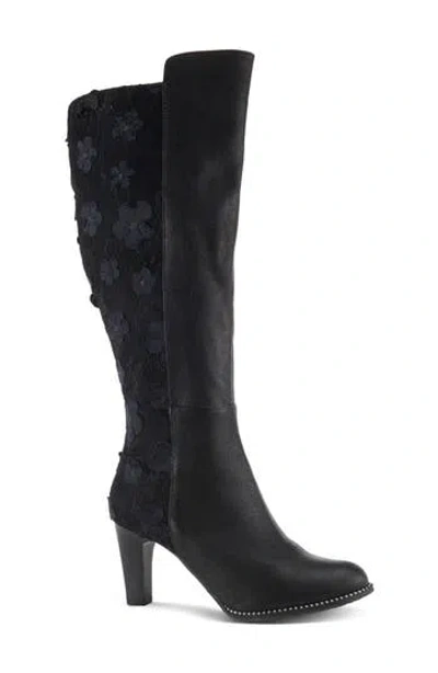 L'artiste By Spring Step Rozena Knee High Boot In Black