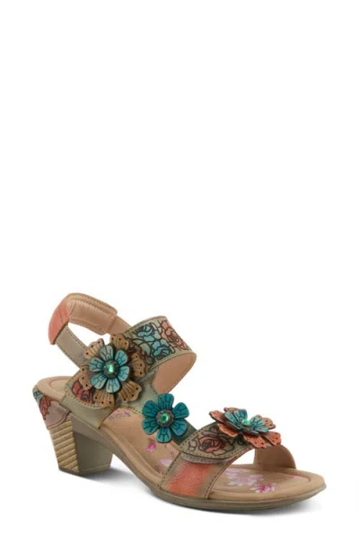 L'artiste By Spring Step Salira Slingback Sandal In Grey Multi